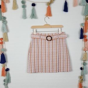 Ann Taylor Belted Mini Skirt